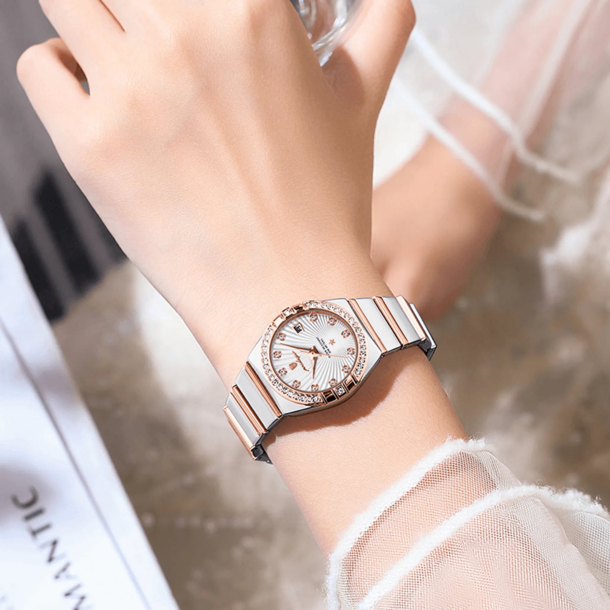 Varrene® Stellaire, women's quartz watch, view 2