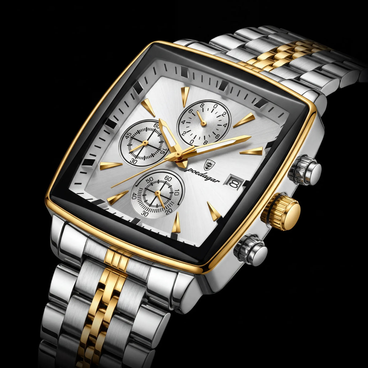 Varrene® Carre, men's quartz watch, view 3