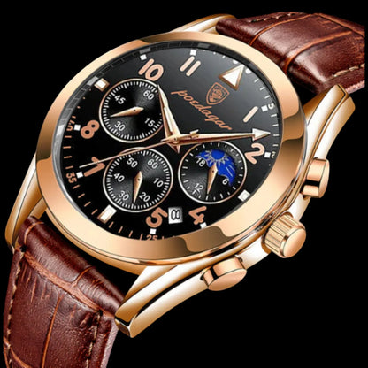 Varrene® Cognac, men's quartz watch, view 4