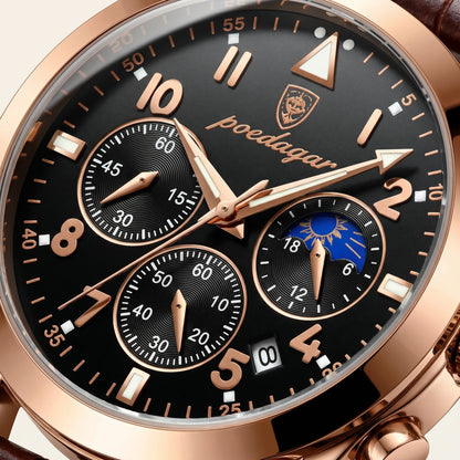 Varrene® Cognac, men's quartz watch, view 3