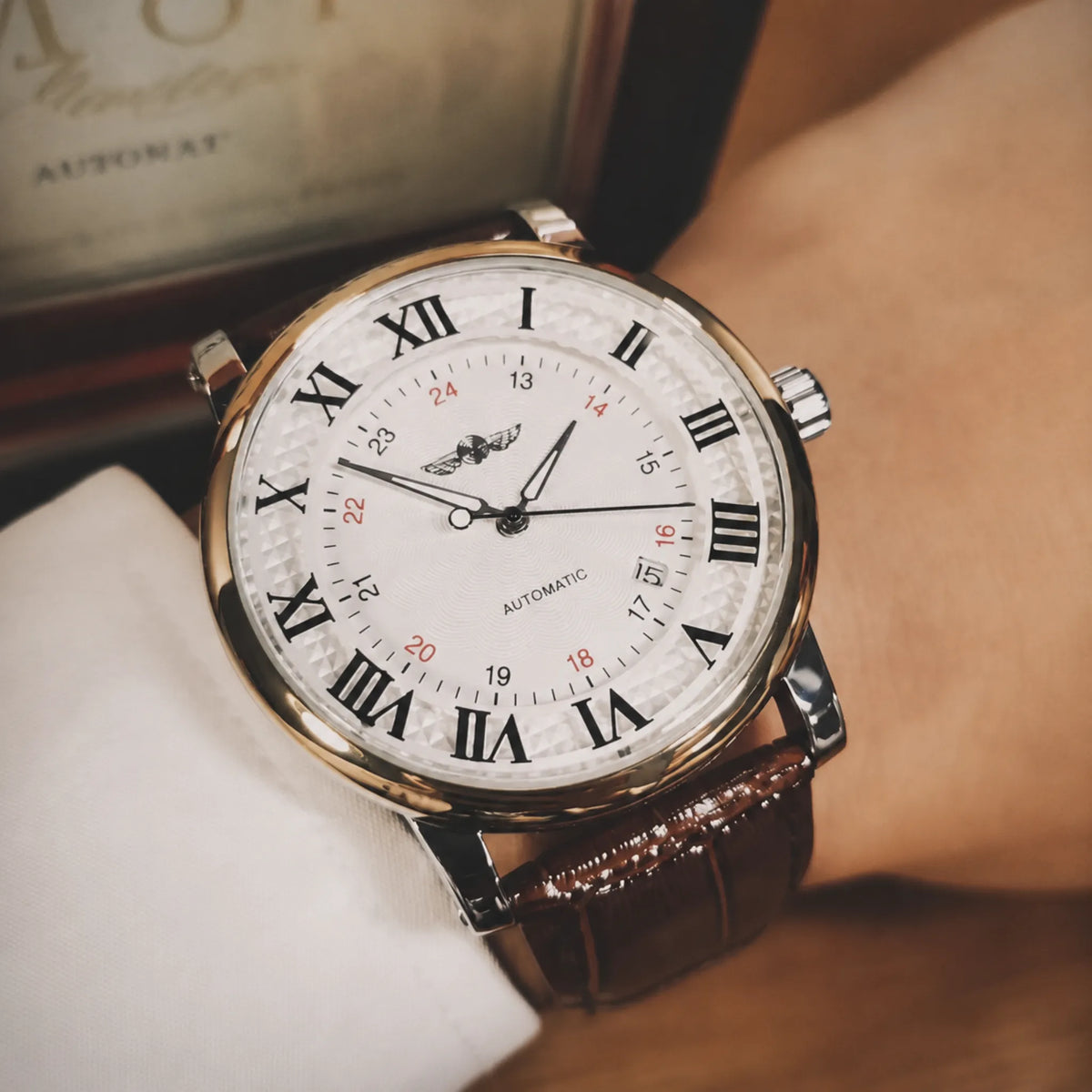 Varrene® Laurier, men's automatic watch, view 2