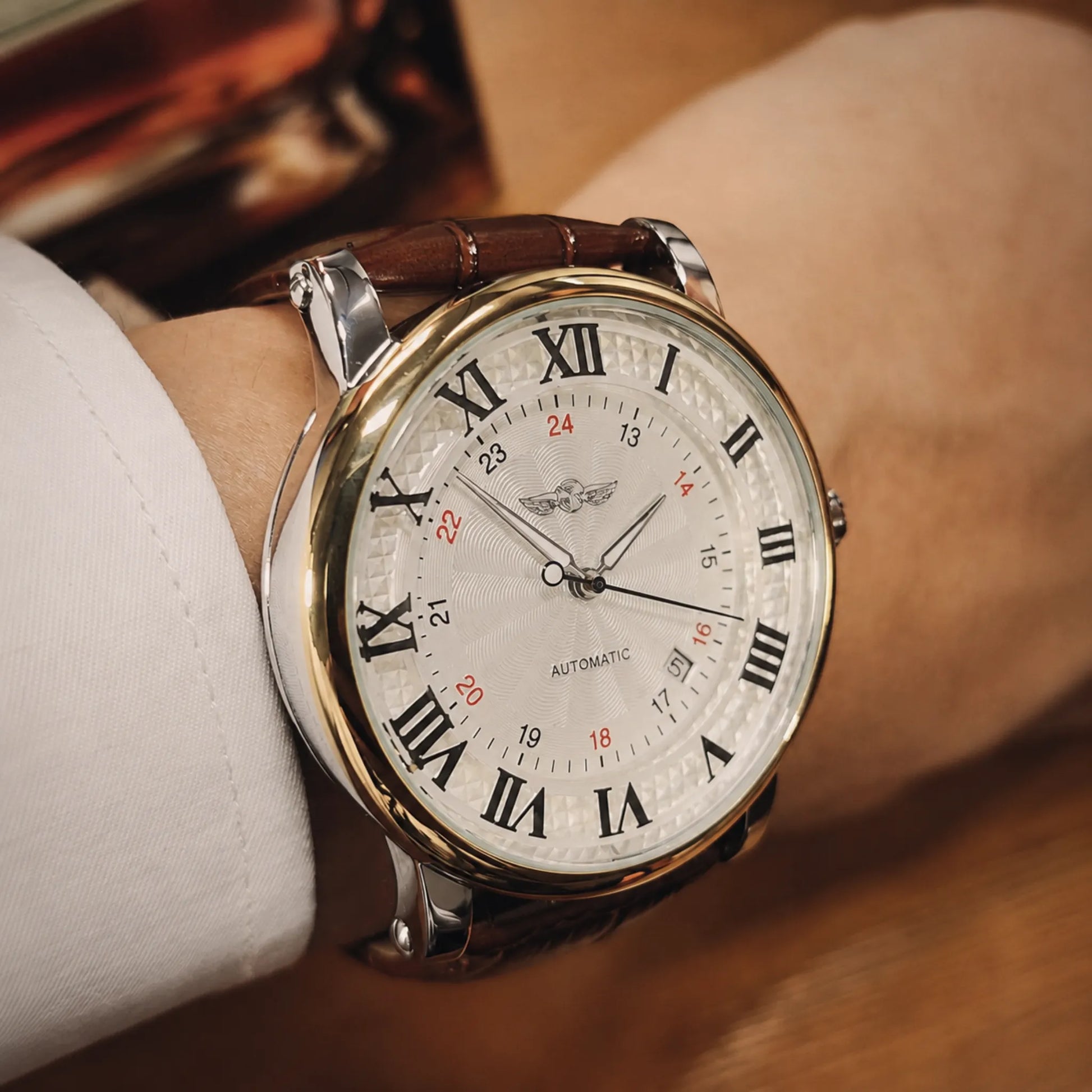 Varrene® Laurier, men's automatic watch, view 3