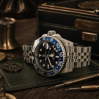 Varrene® GMT Méridien, men's automatic watch, view 7