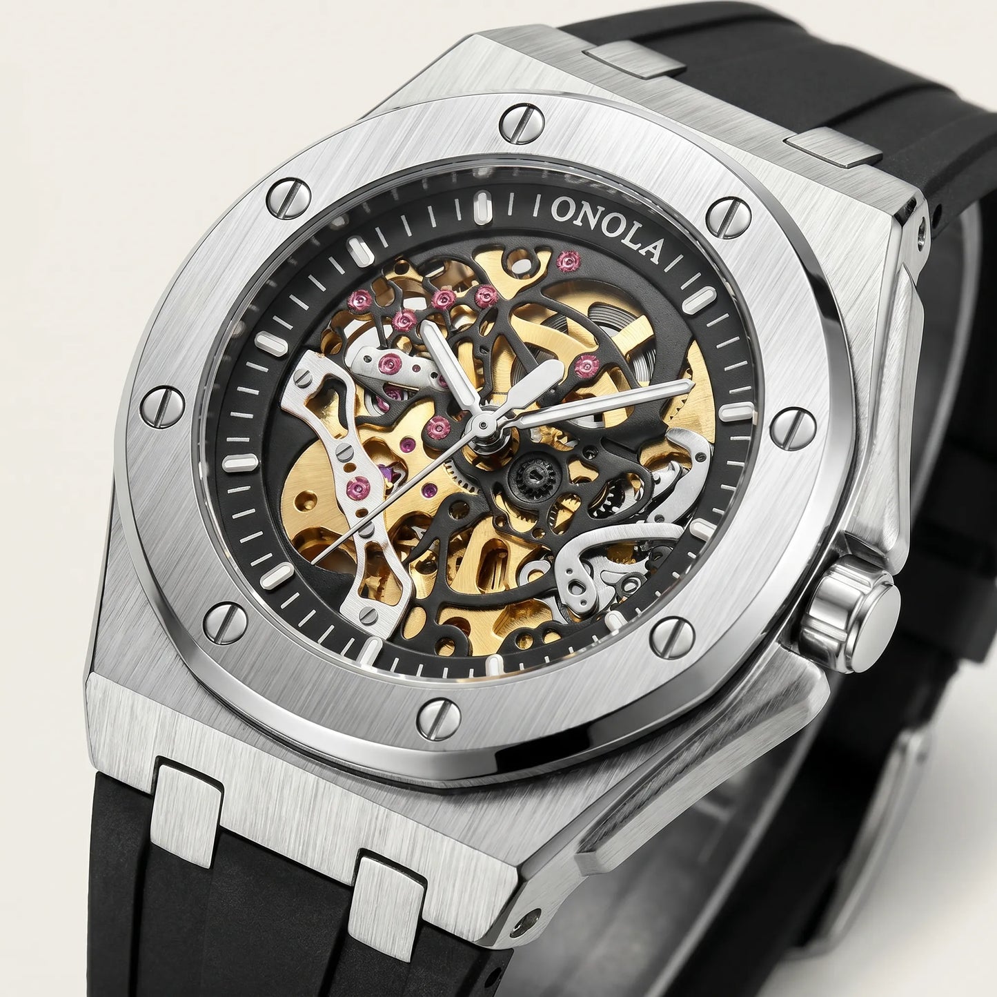 Varrene® Obsidian Crest, men's automatic watch, view 3