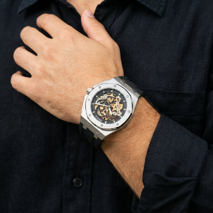 Varrene® Obsidian Crest, men's automatic watch, view 9
