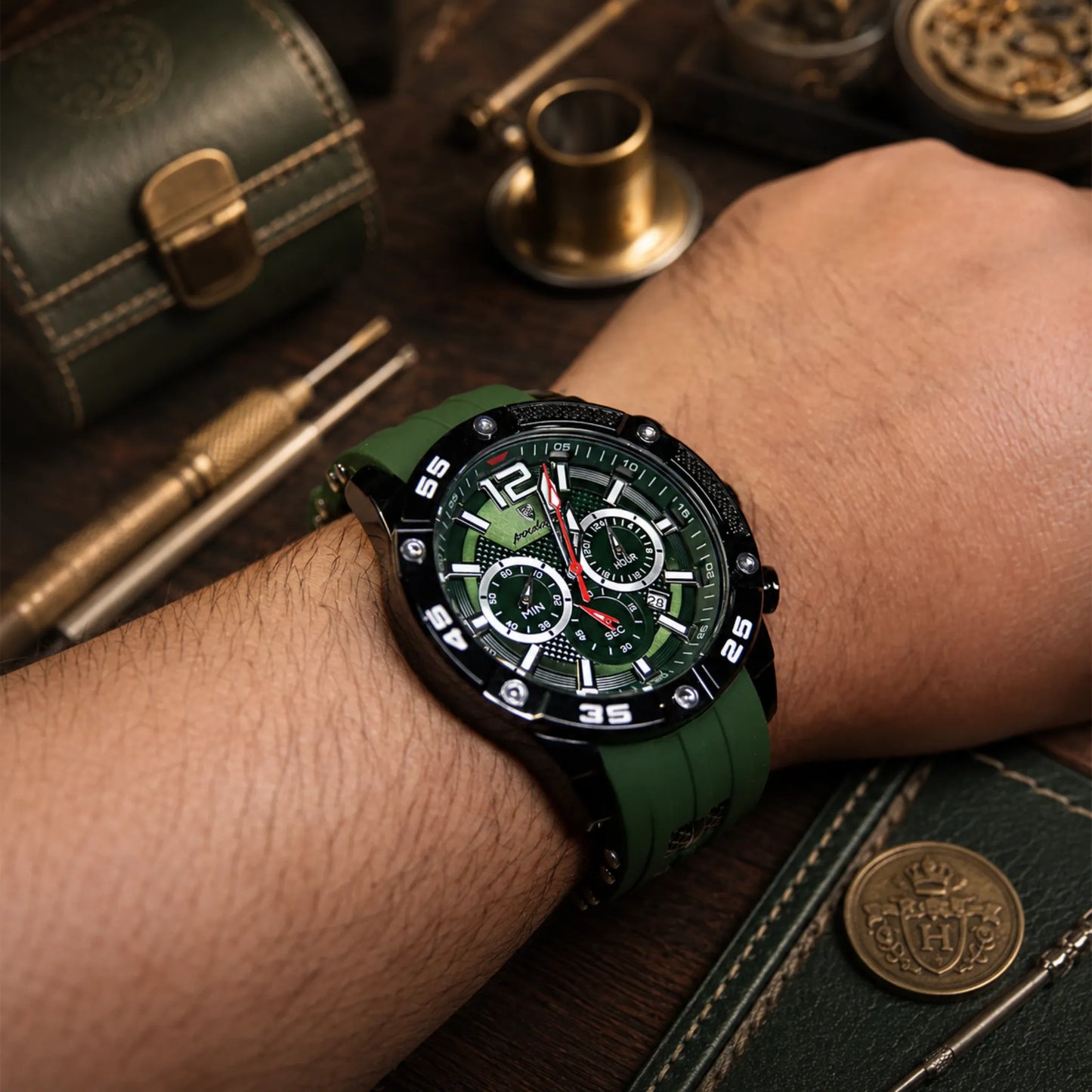 Varrene® Ranger, men's quartz watch, view 2