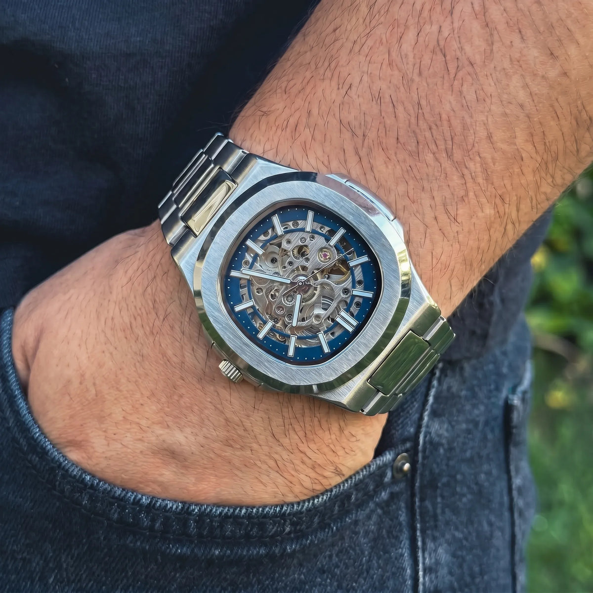 Varrene® Skeleton, men's automatic watch, view 2