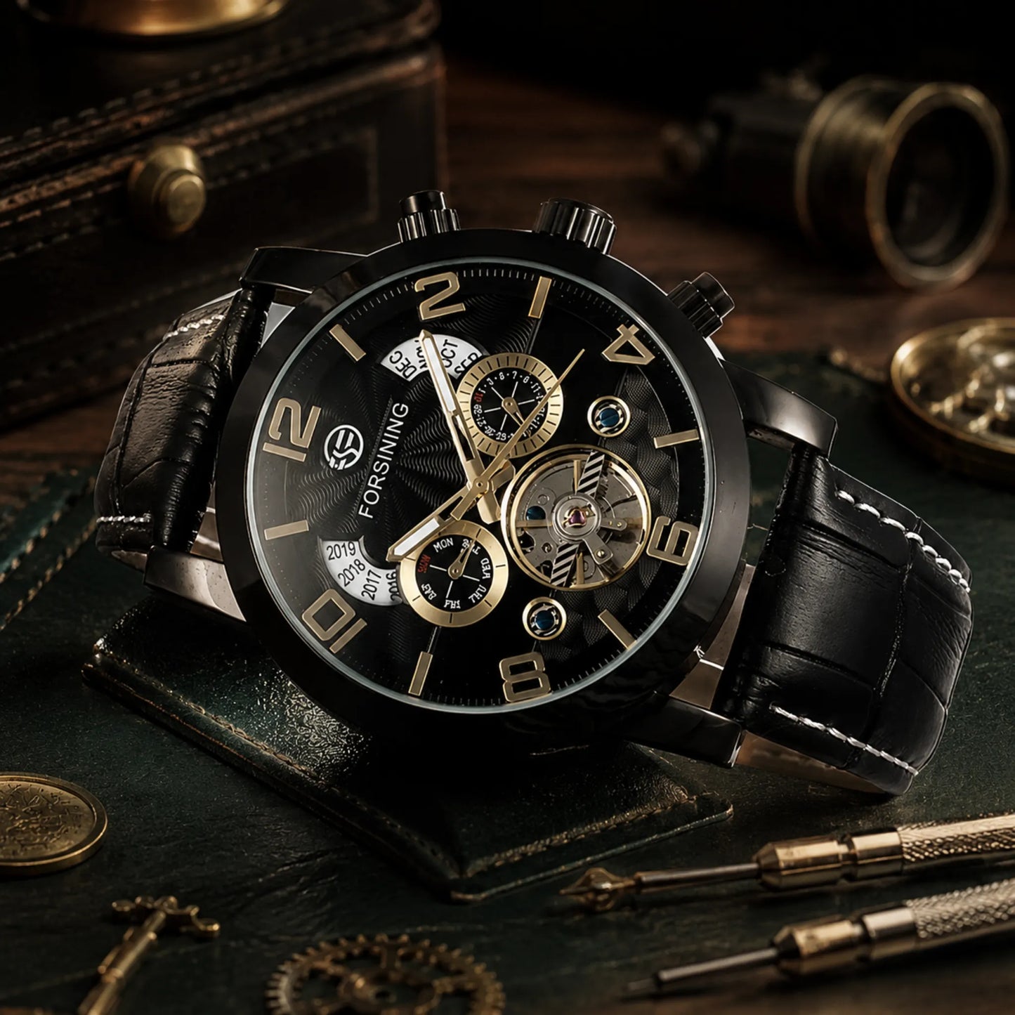 Varrene® Volute, men's automatic watch, view 7